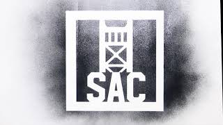 Sac with Tower Bridge Stencil | Stencil Stop