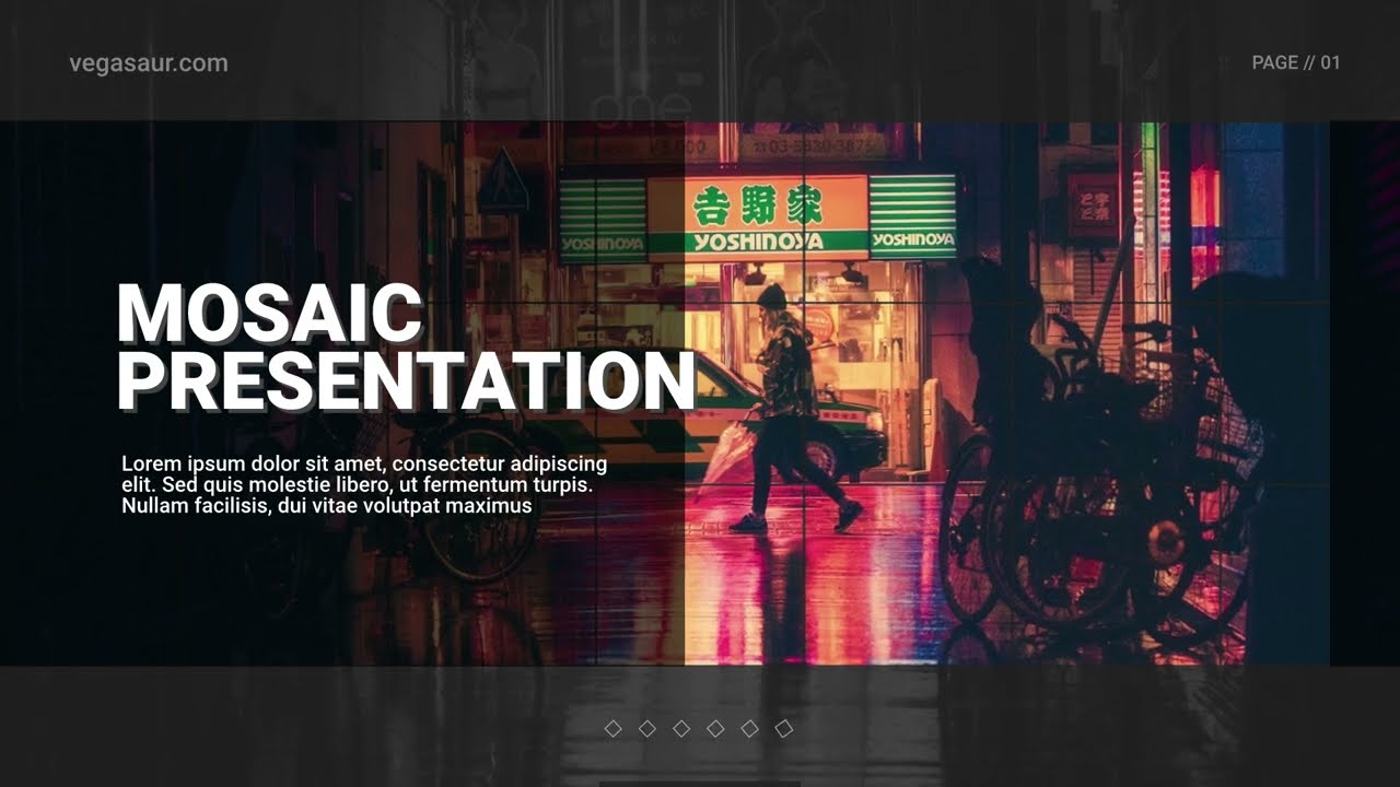 Mosaic Presentation | VEGAS Pro Template