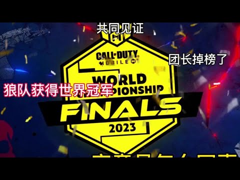 【使命召唤手游】恭喜狼队斩获全国冠军#codm #codm全球三周年 #使命召唤团长