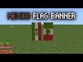 Minecraft: How To Make MEXICO Flag Banner 🇲🇽 || Tutorial
