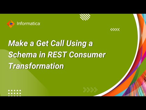 How To Make a Get Call Using a Schema in REST Consumer Transformation