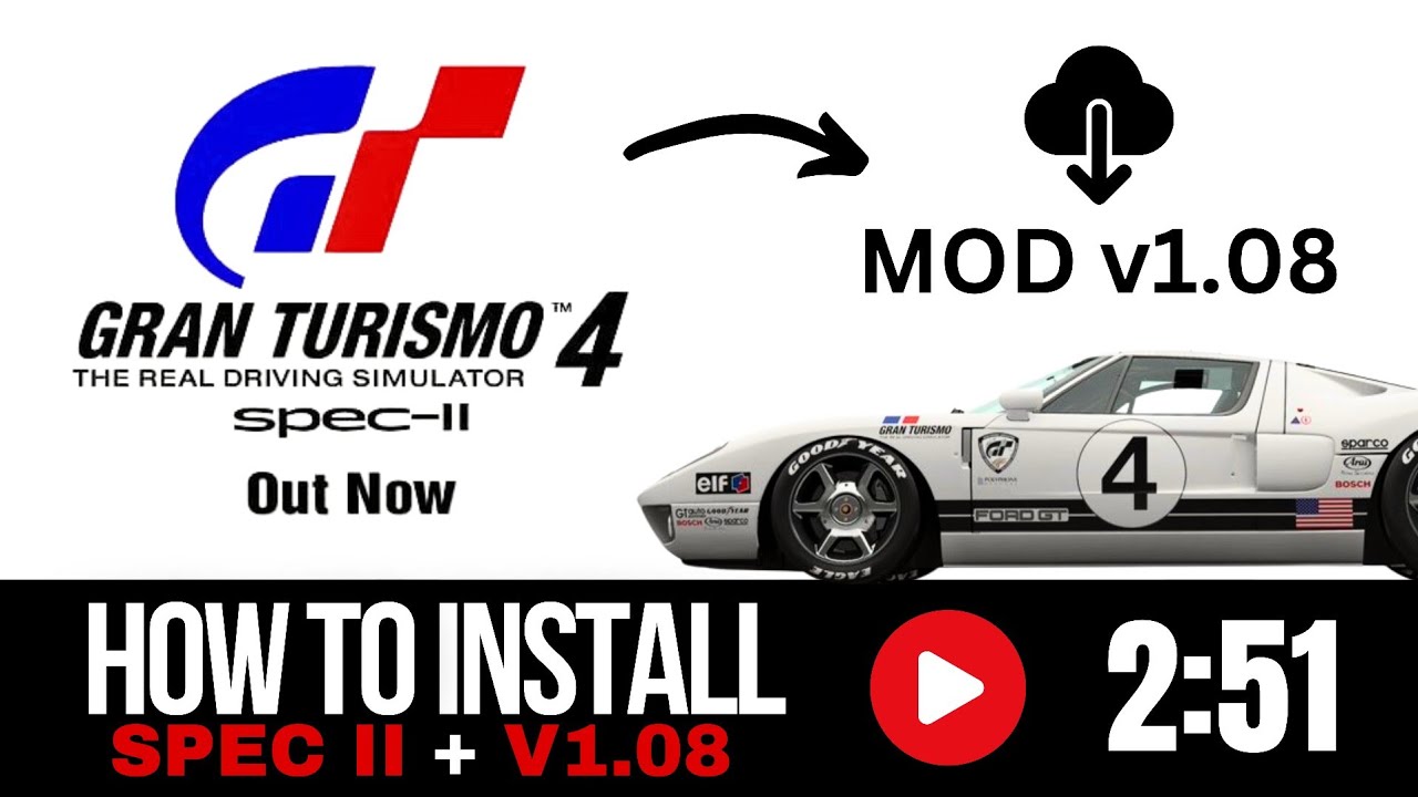Gran Turismo 4 Spec II Mod v1.08 Tutorial YouTube
