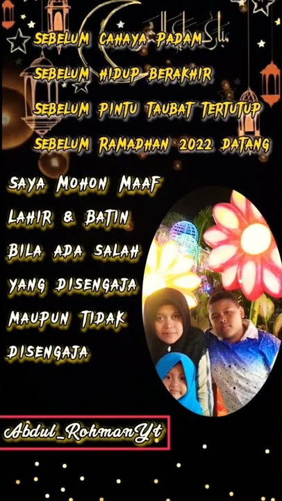 MENUJU RAMADHAN 1444 H/2023 || STORY 15 DETIK || MOTIVASI HIDUP @Abdul_RohmanYt
