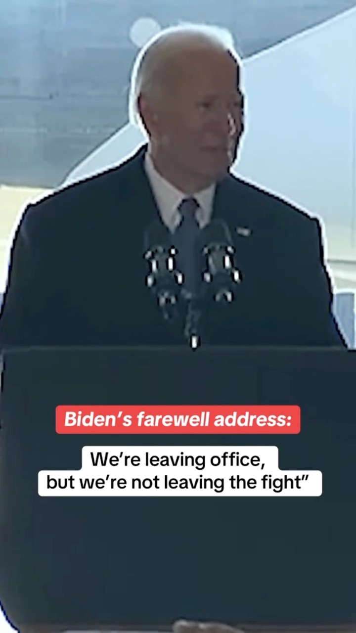 Biden gives farewell remarks after Trump's inauguration #shorts
