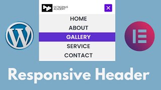 how to create a Responsive header in Elementor pro