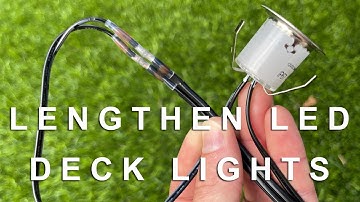 How to Splice and Lengthen LED Deck Lights - DIY || Easy Solder Extensions