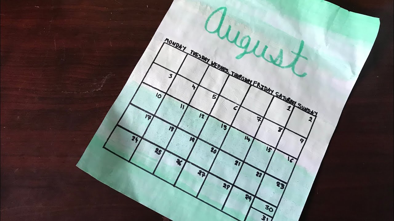 Shades Calendar - YouTube