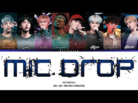 BTS ft. Desiigner - Mic Drop (Steve Aoki Remix) [Color Coded Lyrics]