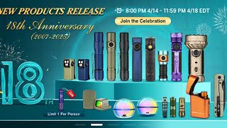 April 14th is the huge Olight 18th anniversary sale!