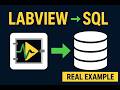 How to Connect LabVIEW with SQL Database (Real Working Example)