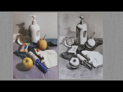 Still Life Process Still Life Drawing in Process - YouTube
