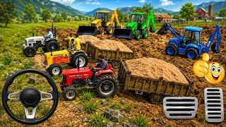 🔥 Crazy Track & JCB Sand Loading Challenge 🚜 | #helo #games #game #gameplay screenshot 2
