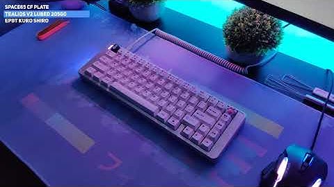 Space65 | Tealios V2 lubed 205g0 | Keyboard Typing Sounds ASMR