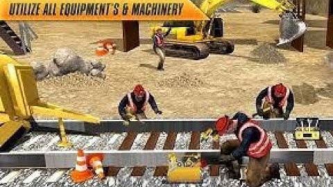 Railroad Tunnel Train Construction Simulator - Construction Vehicles - Android GamePlay