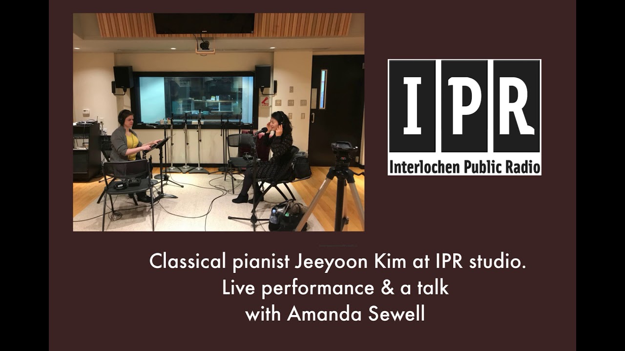 Pianist, Jeeyoon Kim, talks and performs live with Interlochen Public Radio