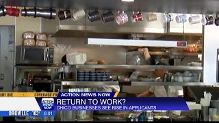 Chico businesses see a gradual increase in job applicants as California's unemployment rate falls