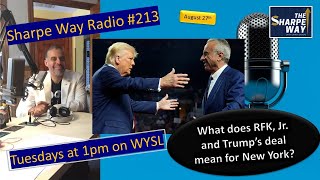Sharpe Way Radio # 213: What does RFK, Jr. and Trump’s deal mean for New York? WYSL Radio at 1pm.