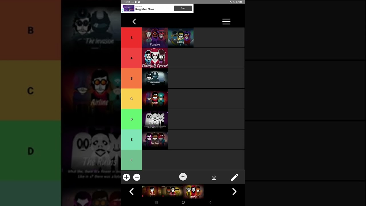 Incredibox mods tier list