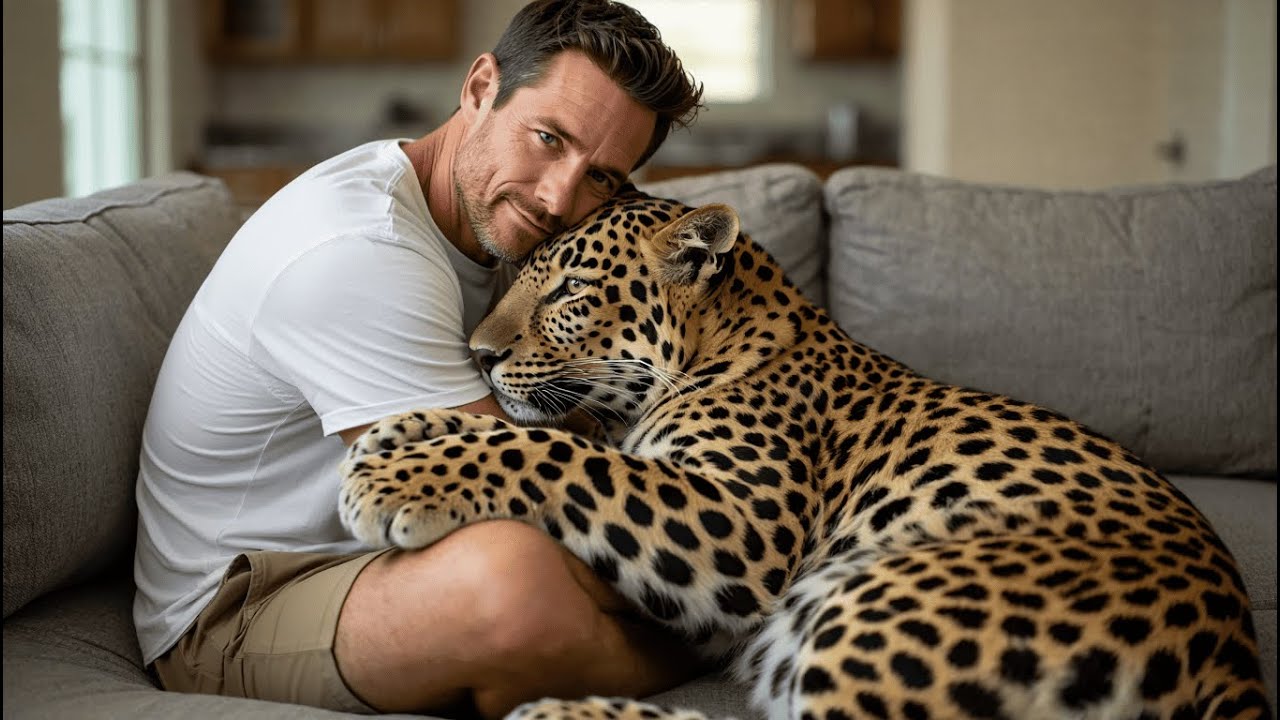 Abandoned Leopard Cub Raised as a Human Baby