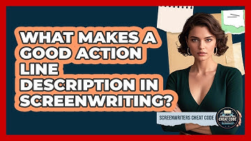 What Makes A Good Action Line Description In Screenwriting? - Screenwriter
