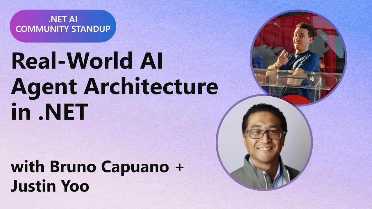 .NET AI Community Standup: Real-World AI Agent Architecture in .NET