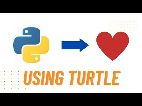 How to make heart in python using turtle 🔥