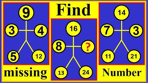 Only a genius can find the missing number |  a nice math riddle and math puzzle