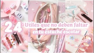 QUE LLEVAR EN TU ESTUCHE ESCOLAR 💕🖊️24 utiles que no deben faltar ✨/Ruthie screenshot 5