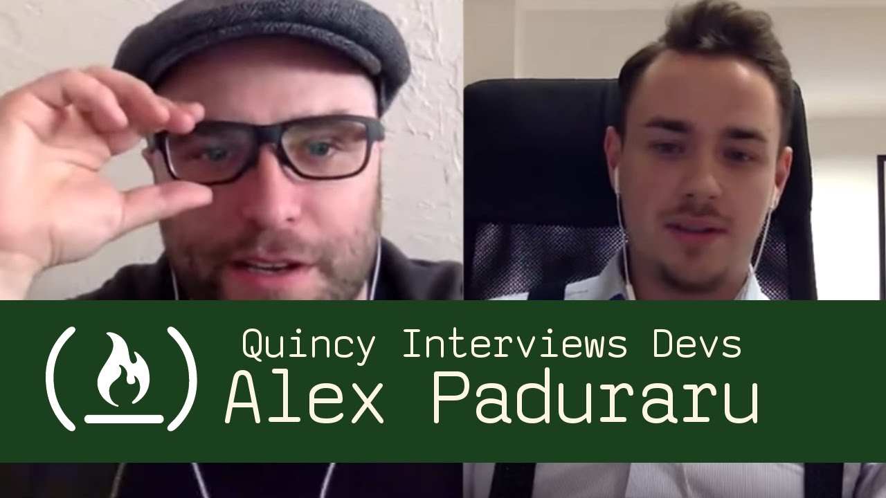 hangouts on air august 1 Software Engineer and Creative Tim Co-Founder Alex Paduraru - Quincy Interviews Devs