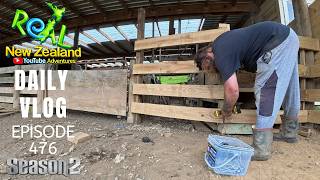 Finishing the rails at the sheep yards [Life in New Zealand season 2 #476 ]
