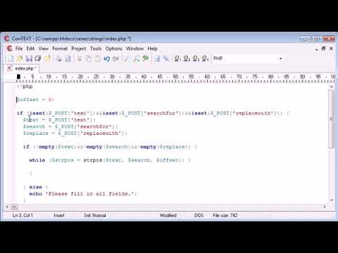 PHP 56  Creating a Find and Replace Application Part 3