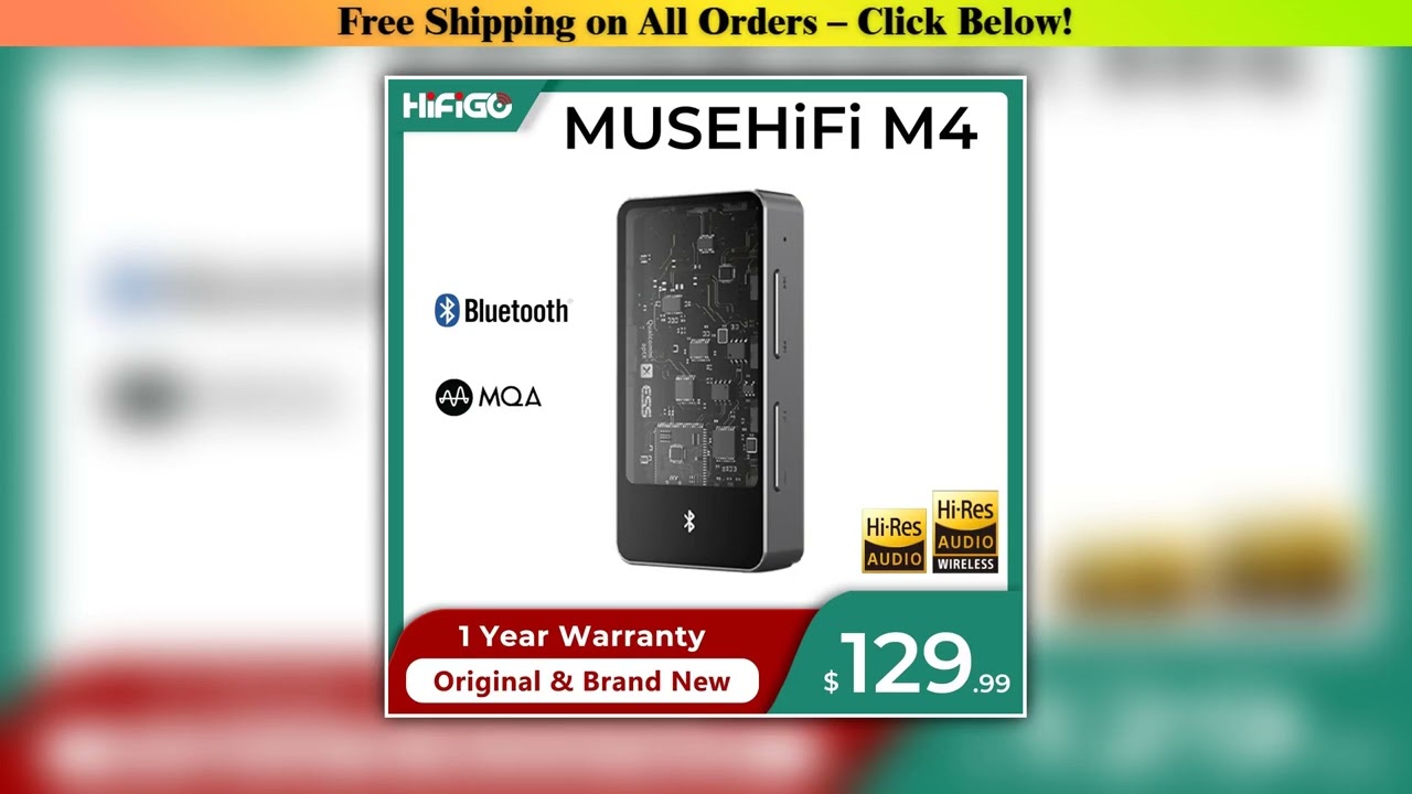 MUSEHiFi M4 Portable Bluetooth USB DAC/AMP Flagship ES9038Q2M Chip Headphone Amplifier Audio