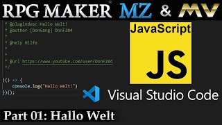 RPG Maker MZ & MV - JavaScript Tutorial 01 - Hallo Welt