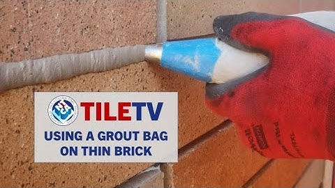 TileTVS3 22 23 Using a Grout Bag on Thin Brick
