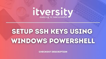 Setup SSH Keys using Windows Powershell