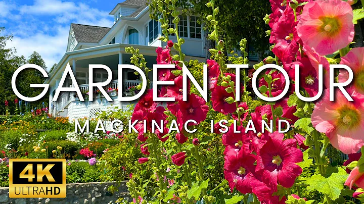 Stunning Victorian Homes and Gardens With Relaxing Music | Mackinac Island Garden Tour 2024