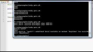 #Ruby Dersleri 6 - Gets Kullanımı, Kullanıcıdan veri alımı