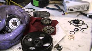 2002 Nissan Xterra VG33E Rebuild Step by Step Part 59 - Power Steering Pump Rebuild Pt 3