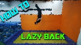 Trampoline Tutorials - How to Lazy Back (3/4 backflip)