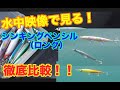 水中映像で見る！！サーフルアーのシンキングペンシル『ロング』