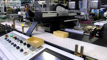 HM ZD6418E + HM TK2515 box line with lining machine