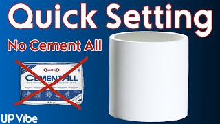 How to Make a White Concrete Jar (NO CEMENT ALL)