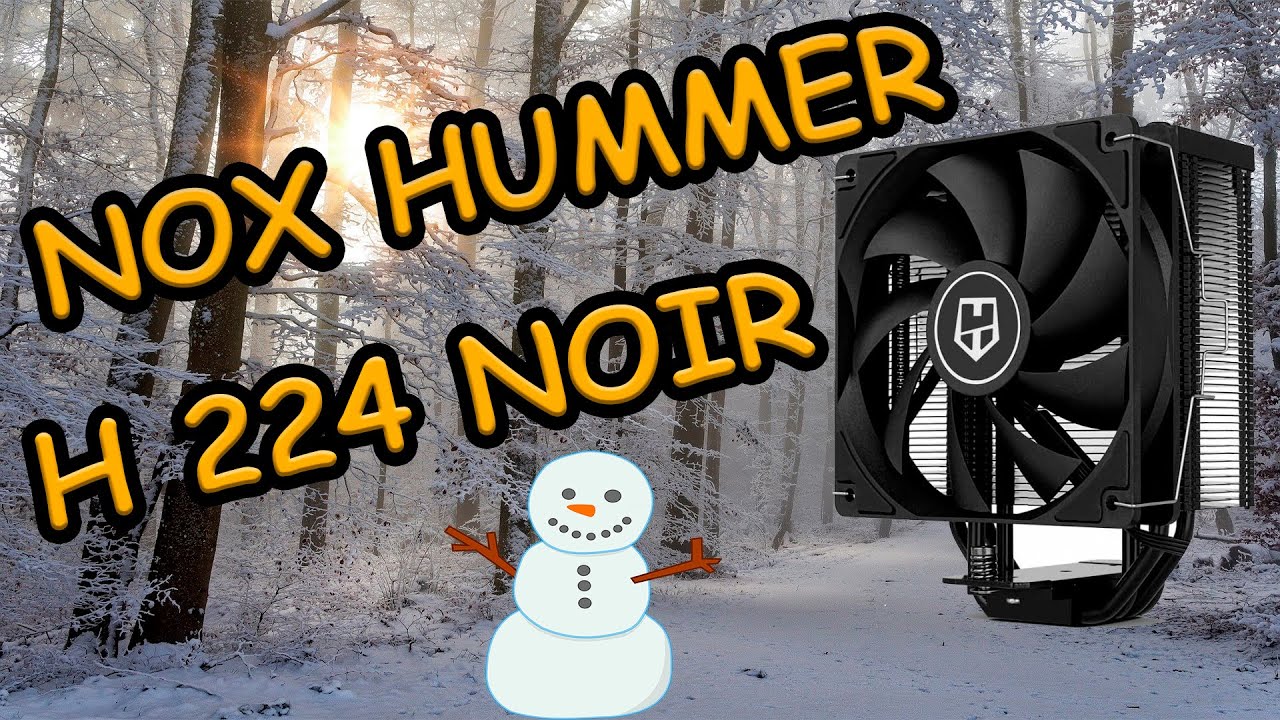 🔸Disipador NOX HUMMER H-224 NOIR 🔸🌬💻🔥🌡
