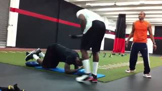 Lebron James draining core workout exercise
