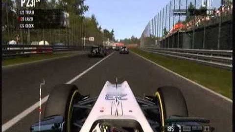 F1 2011 Gameplay - Liuzzi Monza Reconstruction