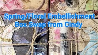 Spring/Floral Embellishment Box Swap from Cindy