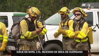 La Junta asegura que el incendio de la Boca de Húergano (León) sigue “muy activo” y “avanza”