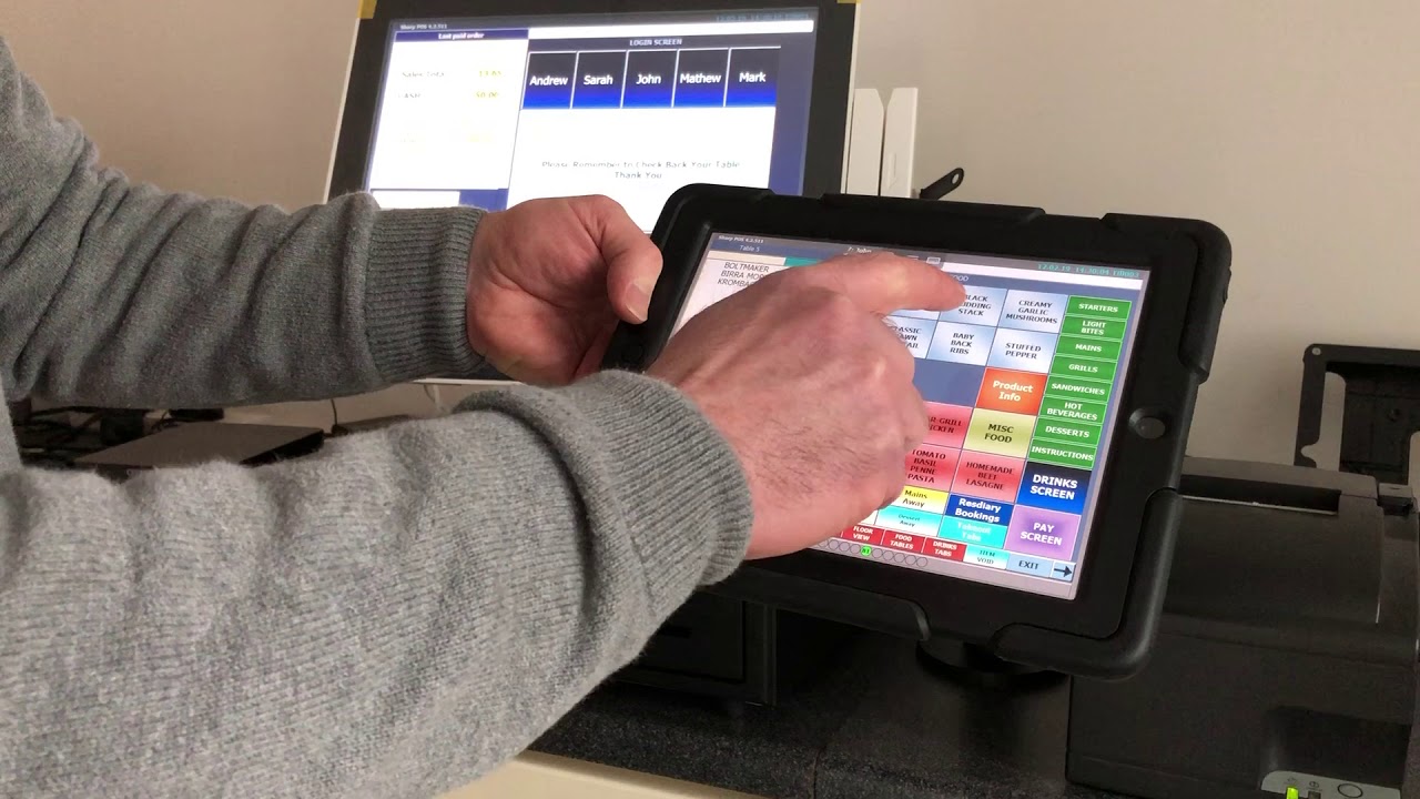 Sharp Epos - Ordering at Table Solution - YouTube