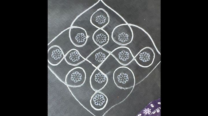 Simple rangoli design #daily rangoli