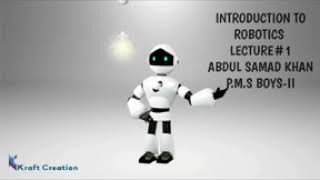 Robortics lecture #1